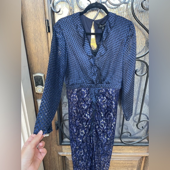 SALONI Yana Dress in Navy Sz 8 - NWT. - Picture 3 of 7